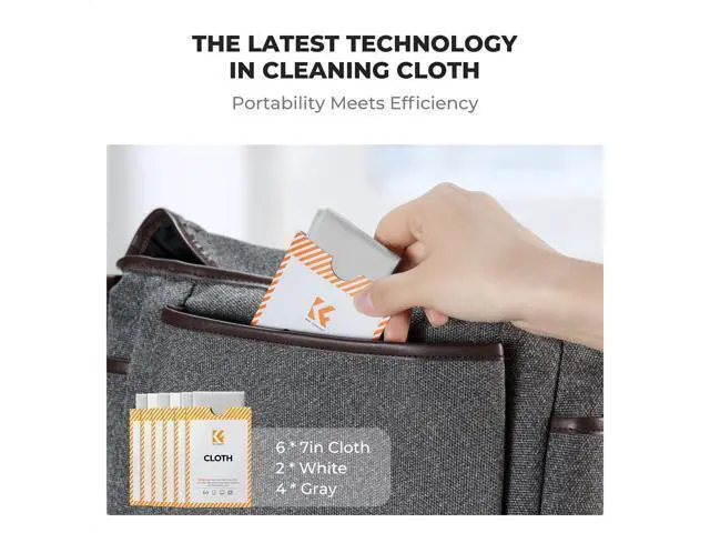 Alt view image 13 of 14 - 20 Pack Lens Cleaning Cloth | Microfiber Cleaning Cloth | Camera Lens Cleaner | Camera Lens Glasses VR/AR Headset and Screen Cleaning | White & Grey