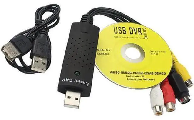 Alt view image 6 of 10 - USB 2.0 Easier Cap Video Adapter 4 Channel TV DVD VHS Video Card for Windows 2000/XP/7/10 Vista Capture Drive