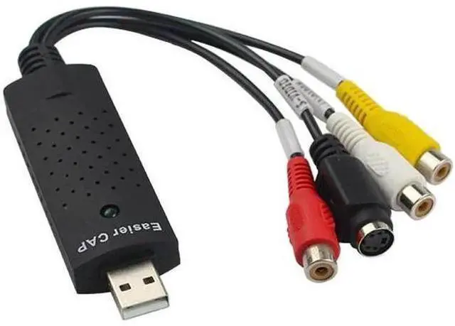 Alt view image 10 of 10 - USB 2.0 Easier Cap Video Adapter 4 Channel TV DVD VHS Video Card for Windows 2000/XP/7/10 Vista Capture Drive