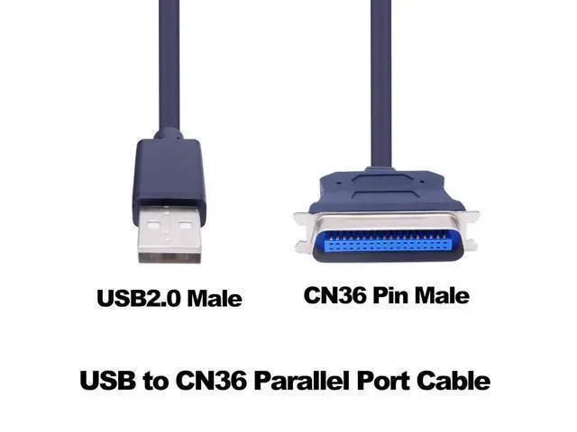 Alt view image 10 of 14 - USB to CN36 Parallel Port Printer Cable USB 2.0 to Centronics 36 Pin Parallel IEEE 1284 Printer Adapter Cable Converter Cord-1.2M/3.9FT
