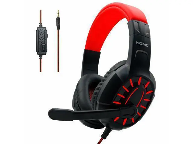Alt view image 9 of 10 - M202 Gaming Headset Stereo 40mm Dynamic Drivers Noise Reduction Earphone 3.5mm Wired Head-Mounded Gaming Headphones with Mic