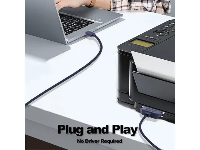 Alt view image 14 of 14 - USB to CN36 Parallel Port Printer Cable USB 2.0 to Centronics 36 Pin Parallel IEEE 1284 Printer Adapter Cable Converter Cord-1.2M/3.9FT