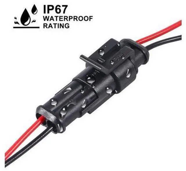 Alt view image 13 of 14 - 10 Pack 2 Pin Wire Connector 16 AWG Waterproof Automotive Electrical Connectors Deutsch Connector Male and Female Wire Connectors for Car Truck Boat