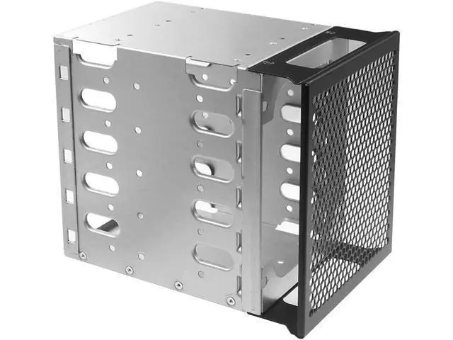 Alt view image 10 of 14 - 5X 3.5 HDD Hard Drive Cage Rack with Fan Space SAS SATA Hard Drive Disk Tray Caddy with 12cm Fan 15Pin/4Pin SATA Cable for Computer (with 15Pin SATA Cable)