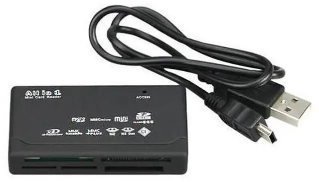 Alt view image 7 of 8 - All in One 1 Memory Card Reader USB External SD SDHC Mini Micro M2 MMC XD CF MS USB Card Reader MMC Micro SD Carder Reader All in One Card Reader Mini Memory Cardreader