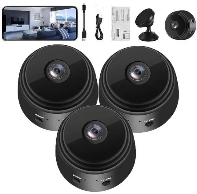 Alt view image 8 of 14 - Spy Lens Cam, Secret Scope Magnetic Mini Security Camera, Secret Scope Magnetic Mini Security Camera Outdoor, Secret Scope Magnetic Mini Camera, Hidden Camera, Keep Your Family Safe (3, Black)