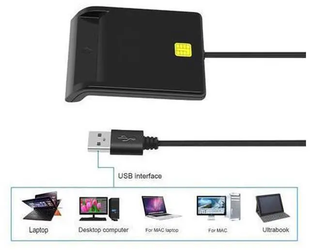 Alt view image 8 of 10 - USB Smart Card Reader For Bank Card IC/ID EMV card Reader High Quality for Windows 7 8 10 Linux OS USB-CCID ISO 7816