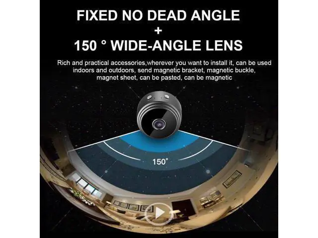 Alt view image 9 of 10 - Mini Camera A9 HD 1080P Sensor Night Vision Camcorder Motion DVR Micro Camera Sport DV Video Small Camera Home P2P Cam