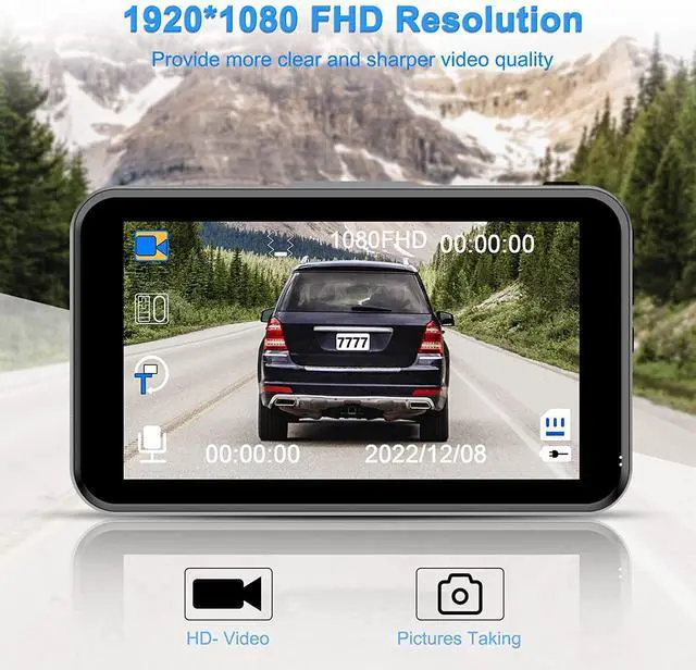 Alt view image 9 of 14 - Dash Cam Front,Dashcams for Cars 1080P FHD with 32GB SD Card, Dash Camera for Cars with WDR Night Vision,3-Inch LCD Screen 170° Wide Loop Recording