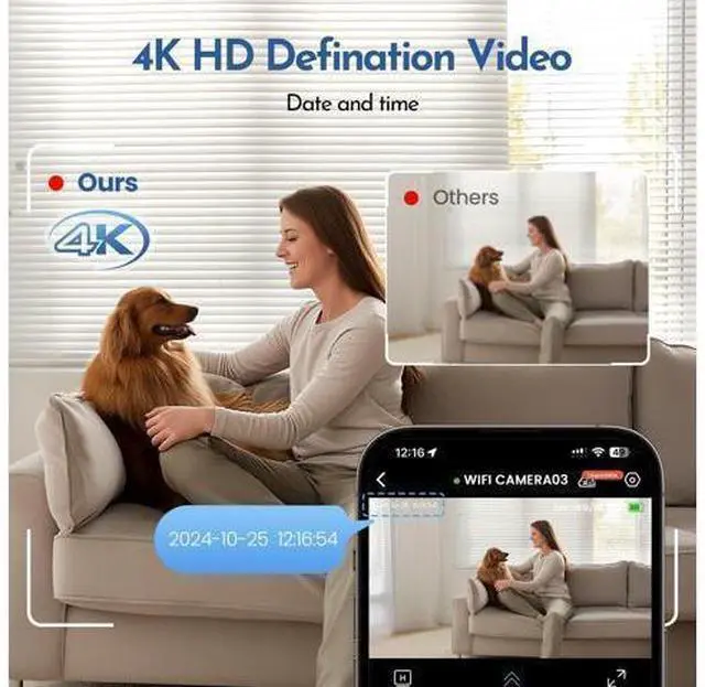 Alt view image 14 of 14 - Hidden Camera, Nanny Cam for Home | Free Cloud Indoor Security Camera, Works with/Without WiFi for Baby/Pet/Nanny Monitoring (deep Black)