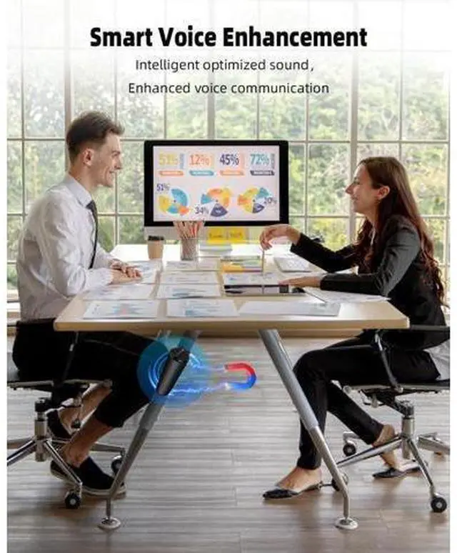 Alt view image 13 of 14 - 128G Magnetic Voice Recorder with AI Intelligent Triple Noise Cancellation, 35 Days Continuous Recording Device, Voice Activated Voice Recorder, Digital Voice Recorder for Meetings/Interviews/Classes