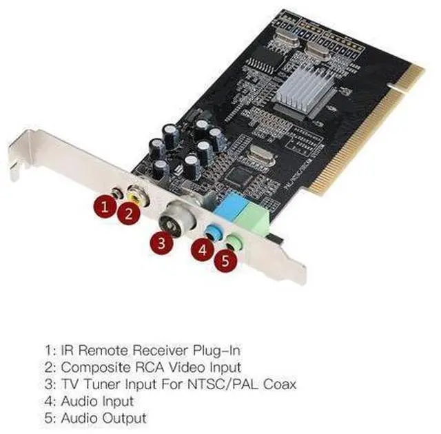Alt view image 11 of 14 - PCI Internal TV Tuner Card MPEG Video DVR Capture Recorder PAL BG PAL I NTSC SECAM PC PCI Multimedia Card Remote