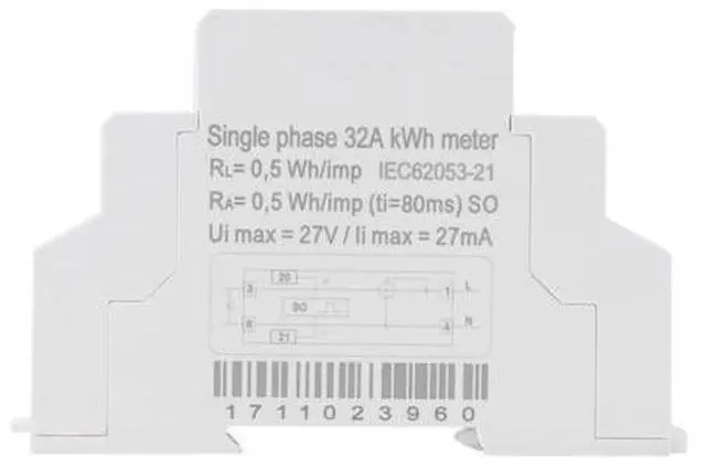 Alt view image 9 of 10 - Newstyle Din-rail Energy Meter Digital Single Phase Electric Meter 220V 5-32A Electronic KWh Meter High Accuracy Measuring Tool
