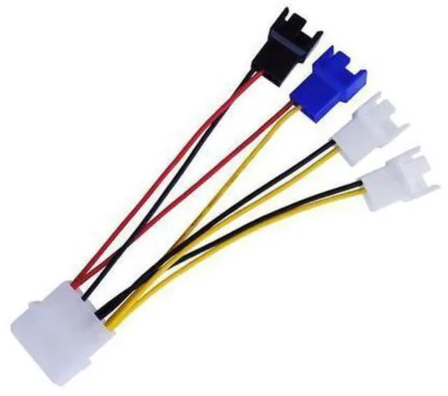 Alt view image 6 of 10 - Vszerda 4-Pin Molex to 3-Pin / 4 Pin Computer Fan Power Cable,Fan Speed Control Cable , 2x12V / 1x7V / 1x5V Cable (4.7 12cm)