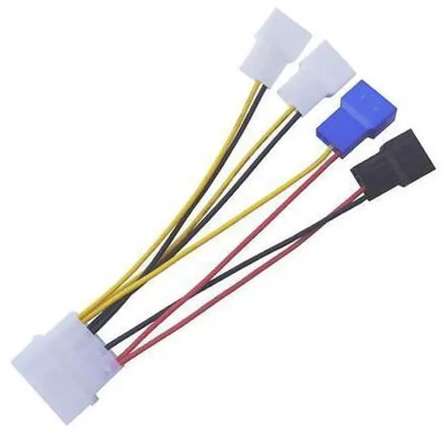 Alt view image 9 of 10 - Vszerda 4-Pin Molex to 3-Pin / 4 Pin Computer Fan Power Cable,Fan Speed Control Cable , 2x12V / 1x7V / 1x5V Cable (4.7 12cm)