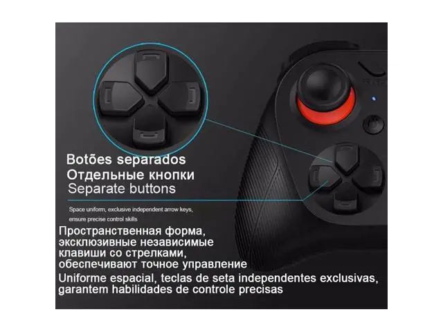 Alt view image 9 of 10 - 050 Bluetooth Gamepad Game Pad Controller Mobile Trigger Joystick For iPhone Android Phone PC Smart TV Box Joypad Control