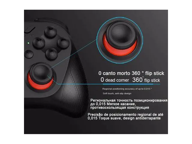 Alt view image 10 of 10 - 050 Bluetooth Gamepad Game Pad Controller Mobile Trigger Joystick For iPhone Android Phone PC Smart TV Box Joypad Control