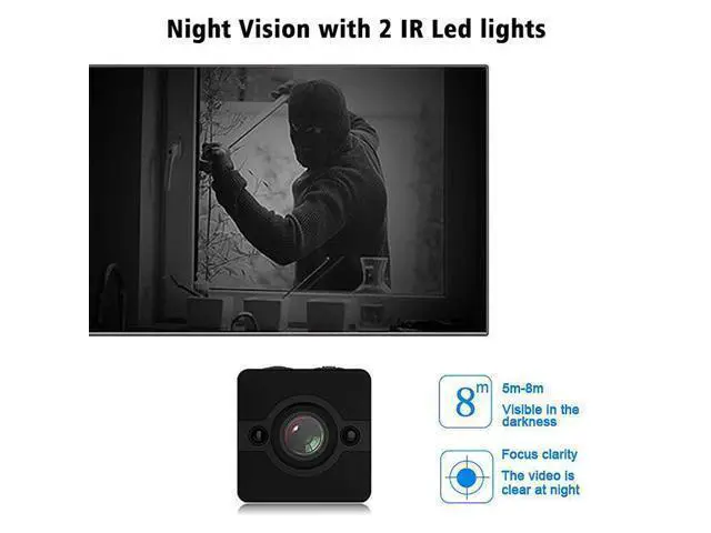 Alt view image 9 of 10 - Mini Camera HD Sport Action Gizli Kamera With Waterproof Shell Night Vision Motion Sensor Small Micro Camera Pocket Cam