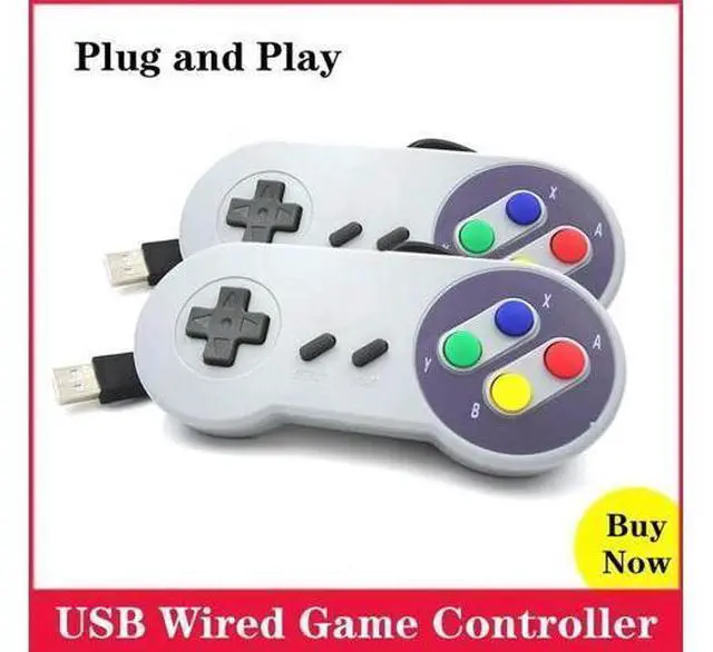 Alt view image 10 of 10 - Game Controller Gaming Joystick Gamepad Controller for Nintendo SNES Gamepad for Windows PC MAC for Raspberry Pi 4 3 4B 3B