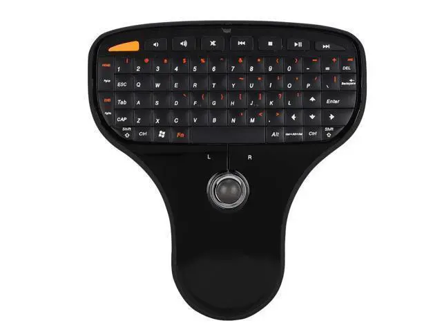 Alt view image 6 of 10 - 070 Keyboard Trackball Portable Keyboard Trackball 2.4G Wireless Mini USB Multimedia Keyboard for TV Computer Keyboard
