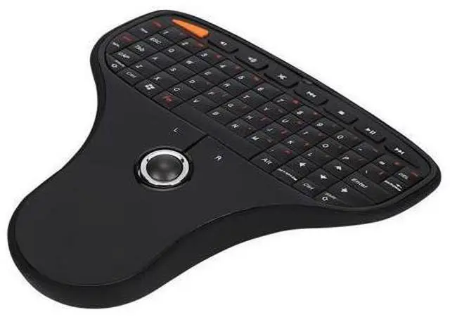 Alt view image 10 of 10 - 070 Keyboard Trackball Portable Keyboard Trackball 2.4G Wireless Mini USB Multimedia Keyboard for TV Computer Keyboard