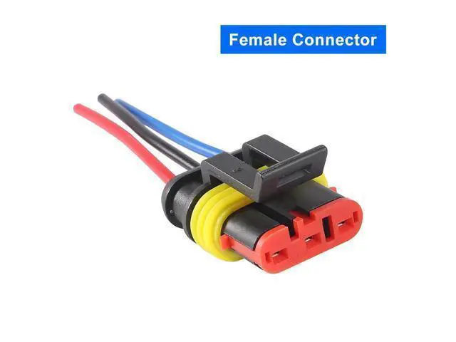 Alt view image 12 of 14 - anicorn 10 PACK 3 Pin Way Waterproof Electrical Wire Connector Plug Automotive Wire Connectors Plug with Wire AWG Marine for car Truck, Boat