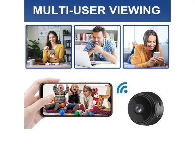 Alt view image 12 of 12 - 3 Pack Mini Security Camera, 1080P HD WiFi Home Indoor Outdoor Camera for Baby/Pet/Nanny, IP Camera Remote Viewing for Security with iOS,Android Phone APP(Video Only)