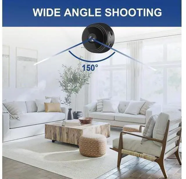 Alt view image 10 of 12 - 3 Pack Mini Security Camera, 1080P HD WiFi Home Indoor Outdoor Camera for Baby/Pet/Nanny, IP Camera Remote Viewing for Security with iOS,Android Phone APP(Video Only)