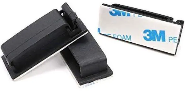 Alt view image 9 of 14 - Cable Clips 3M Adhesive, Multipurpose Wire Clamps for Cable Management and Cable Runs - 50 Pack Black Bundled with 10 Reusable Cable Ties