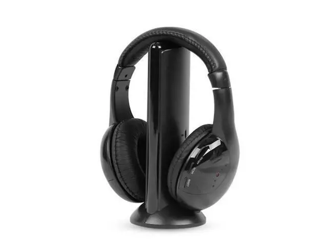 Alt view image 6 of 10 - 5 in 1 Sports Headset Wireless Bluetooth Headphones Cordless RF Headset FM Gaming Earphones For TV DVD PC Laptop