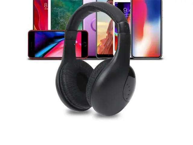 Alt view image 10 of 10 - 5 in 1 Sports Headset Wireless Bluetooth Headphones Cordless RF Headset FM Gaming Earphones For TV DVD PC Laptop
