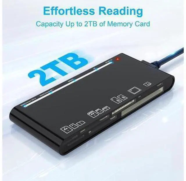 Alt view image 14 of 14 - xD-Picture Card Reader USB 3.0 Multi-Card Reader for xD/CF/MS/SD/TF 7-in-1 Memory Card Reader/Adapter for Windows Mac Linux (USB-A)