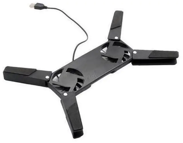 Alt view image 11 of 12 - Rotatable USB Fan Cooling Pad 2 Fans Cooler Notebook Cooler Computer Laptop Stand USB Fan For 10-17" PC Laptop PC Computer