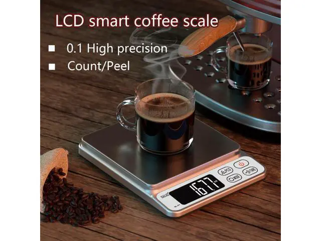 Alt view image 12 of 12 - Mini Scale 6.6lb Scale for Grams Digital Scale FoodCooking Scale and Food Scales for KitchenFood Scale Grams and Ounces Grams Scale 7Units Auto Off Tare PCS LCD Display