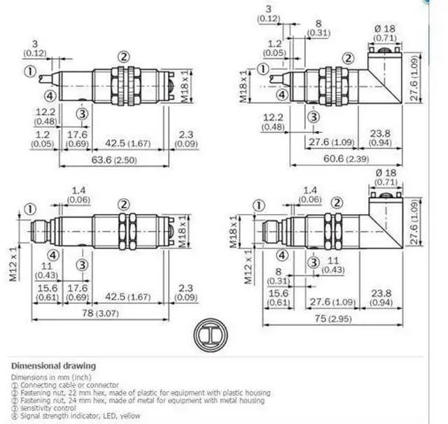 Alt view image 4 of 4 - SICK VL18-4P3812 Photoelectric retro-reflective sensor,PNP,New
