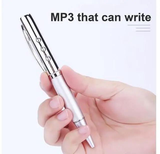 Alt view image 9 of 14 - 5 Pc Mp3 Player Portable Usb Writable Pen Music Player Supports 32gb Tf Card Mp3 Music Player Student Walkman Mini Mp3 Player