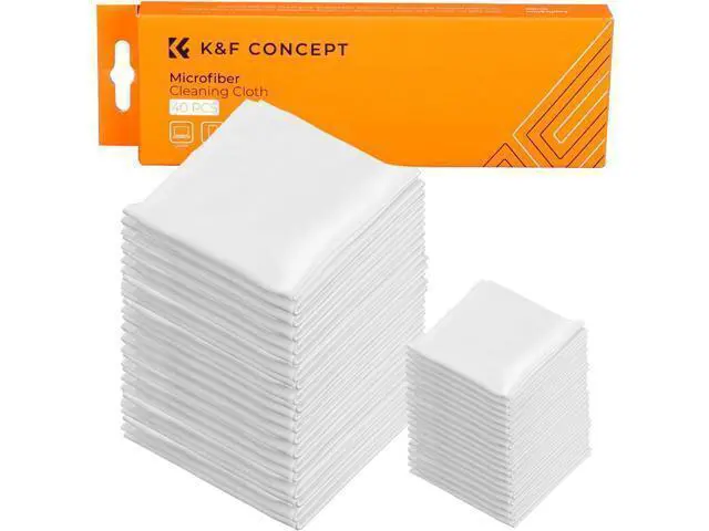 Alt view image 8 of 14 - 10 Pack Microfiber Cleaning ClothsWashable Reusable 6x6in Vacuum Wrapped Lint Free Glasses Cloth for Glasses Lens Screens & More