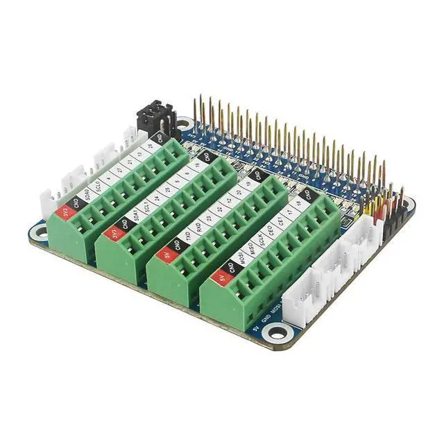 Alt view image 5 of 8 - Raspberry Pi GPl0 Test Expansion Board PcF8591 Module Board-supported LED l/0 Ports Detection ADC/DcA sensor