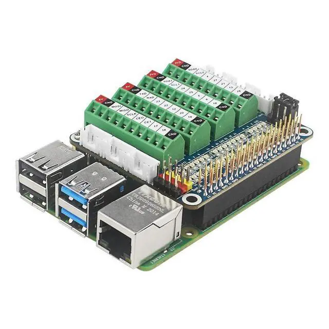 Alt view image 6 of 8 - Raspberry Pi GPl0 Test Expansion Board PcF8591 Module Board-supported LED l/0 Ports Detection ADC/DcA sensor