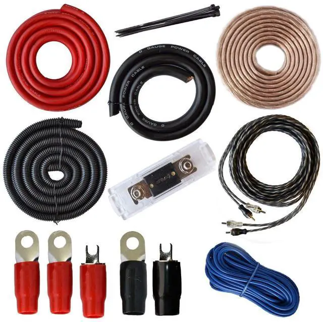 Alt view image 6 of 10 - SoundBox PCK0, 0 Gauge Amp Kit Complete Amplifier Install Wiring Cables - 7500W
