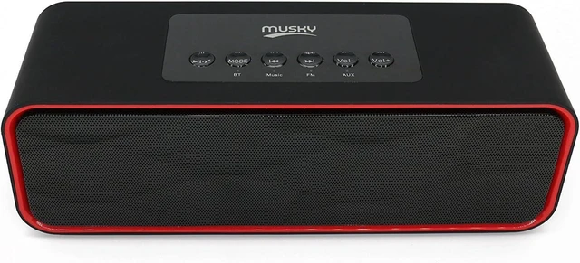 Alt view image 4 of 6 - Portable Bluetooth Stereo Speaker, with 2x5W Acoustic Drivers, Dual Subwoofer, FM Radio, Handsfree Speakerphone, Slots for Micro SD Card, USB and AUX-in, for Smart Phone, MP3, MP4, iPad, Tablet