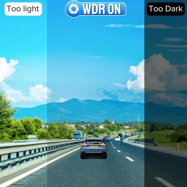 Alt view image 11 of 14 - Dash Cam, 2K WiFi FHD 1080P Dash Camera for Cars, Mini Car Camera, Dash Cam Front with 160° Wide Angle, 32GB SD Card, Night Vision, Loop Recording, 24H Parking Monitor, Support 128GB Max