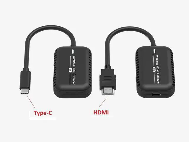 Alt view image 9 of 14 - 30m/98ft Type-C HDMI Wireless Extender,Wireless Type-C Transmitter and HDMI Receiver kits HD 1080P@60Hz