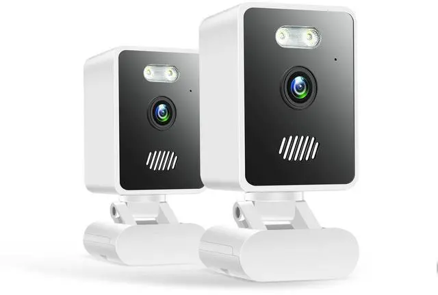 Alt view image 8 of 14 - Indoor Security Camera 1080P Home Smart Camera with Wireless 2.4GHz WiFi Monitor for Baby/Nanny/Pet/Dog (2 Pack)