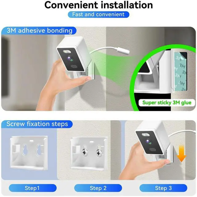 Alt view image 13 of 14 - Indoor Security Camera 1080P Home Smart Camera with Wireless 2.4GHz WiFi Monitor for Baby/Nanny/Pet/Dog (2 Pack)