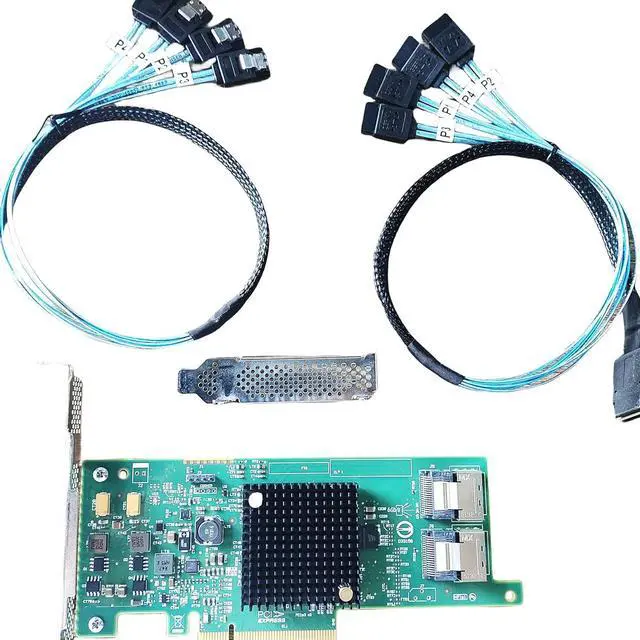 Alt view image 6 of 10 - 9207-8i 6Gbs SAS 2308 PCI-E 3.0 HBA IT Mode for ZFS FreeNAS unRAID 2*SFF-8087 SATA Host Bus Adapter