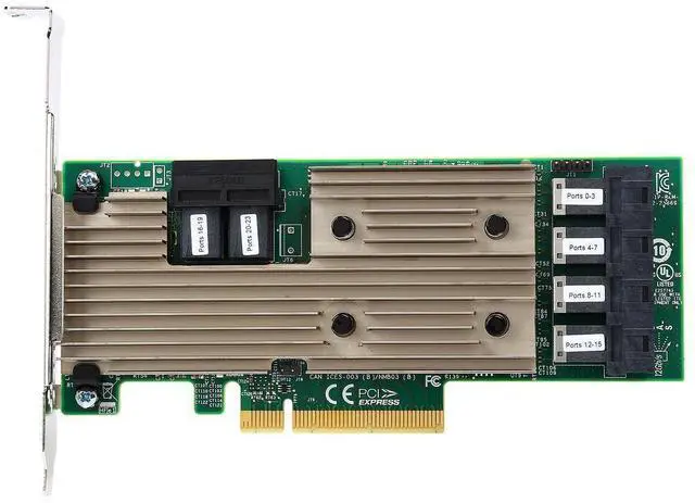 Alt view image 2 of 2 - LSI Logic Controller Card 05-25699-00 9305-24i 24-Port SAS 12Gb/s pci-e 3.0