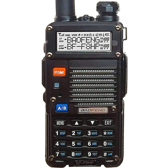 Alt view image 6 of 7 - BF-F8HP Portable Dual Band Two Way Radio Walkie Talkie 8 Watt High Power 136 174 MHz VHF 400 520 MHz UHF Long Range Handheld Transceiver Intercom For Outdoor Hunting Security Travel Full Kit