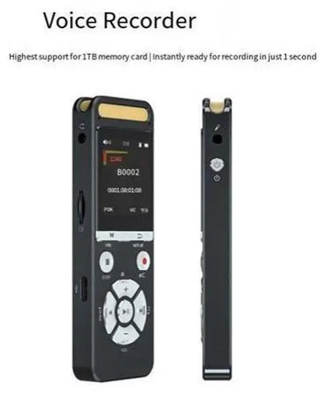 Alt view image 6 of 10 - AI Voice Recorder with Noise Reduction and Color Screen, Compact and Portable, Long Standby Time, Professional AI Recorder, AI Voice Recorder