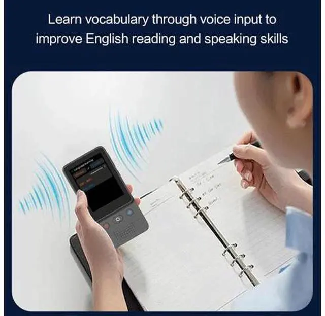 Alt view image 9 of 14 - Language Translator Device, 138 Languages 2 Way Real Time Smart Voice Translator with WiFi Bluetooth, Recording, Noise Canceling Mic, 3 Inch HD Touch Screen Portable Recorder